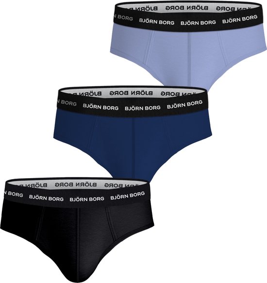 Björn Borg Cotton Stretch brief - heren slips (3-pack) - multicolor - Maat: