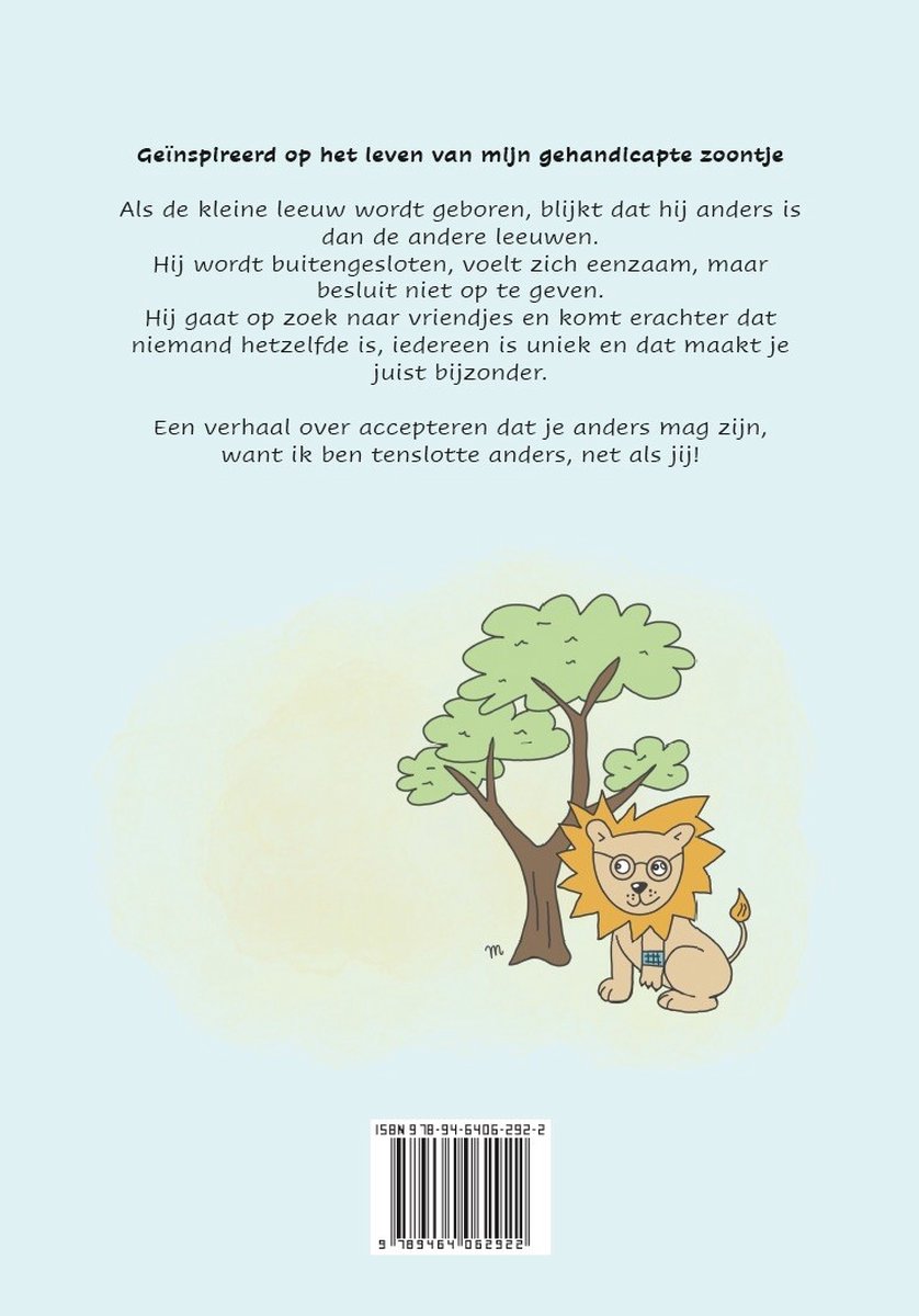 De avonturen van de kleine leeuw - back cover