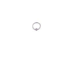 Plux Fashion Cirkel Barbell Piercing - Zilver - 10mm - Sieraden - Zilveren Piercings - Stainless Steel - Oor Piercings - HipHop piercings - Sieraden Cadeau - Fancy Piercings - Luxe Style - Duurzame Kwaliteit - Halloween - Oktoberfeest