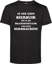 T-shirt Ik heb geen Bierbuik | Oktoberfest dames heren | Carnavalskleding heren dames | Foute party | Zwart | maat S