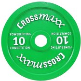 Crossmaxx® Calibrated plate - 10 kg - Groen - Bumperplate