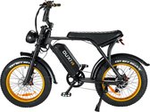 OUXI Fatbike GOLD Edition – E-Fatbike – Fatbike V8 – Elektrische Fiets – Elektrische Fatbike – Fatbike Electrisch – 250W Vermogen – 7 Versnellingen