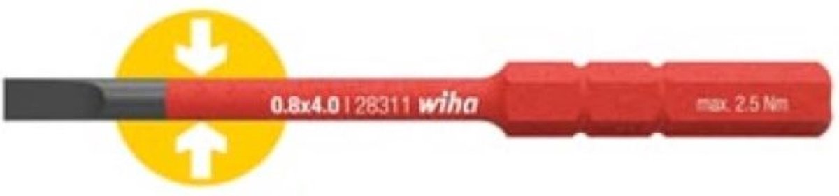 Wiha Bit slimBit electric sleufkop (41159) 3,5 mm x 75 mm