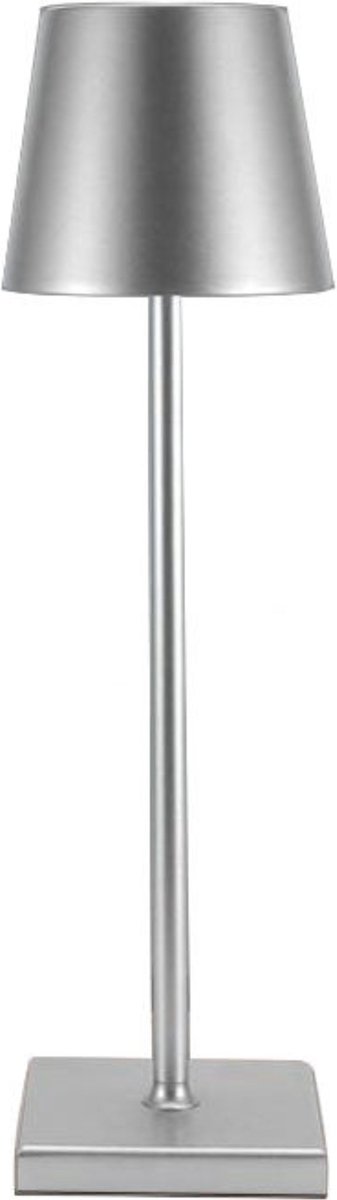 DreamGoods Oplaadbare Tafellamp - 5200mAh - 3 Kleuren Licht - Draadloos & Oplaadbaar - Dimbaar - Op Batterijen - Accu - Touch - Decoratie voor Binnen & Buiten - Woonkamer, Slaapkamer & Tuinverlichting - Industrieel – Zwart