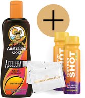 Australian Gold - Accelerator + 2 Your Sun Shots + 2 Verfrissingsdoekjes