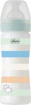 Chicco zuigfles Siliconen Well Being 250ml groen