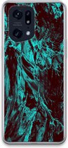 Case Company® - Hoesje geschikt voor Oppo Find X5 Pro hoesje - Ice Age - Soft Cover Telefoonhoesje - Bescherming aan alle Kanten en Schermrand