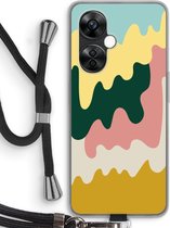 Case Company® - Hoesje met koord geschikt voor OnePlus Nord CE 3 Lite hoesje met Koord - Baar B - Telefoonhoesje met Zwart Koord - Bescherming aan alle Kanten en Over de Schermrand