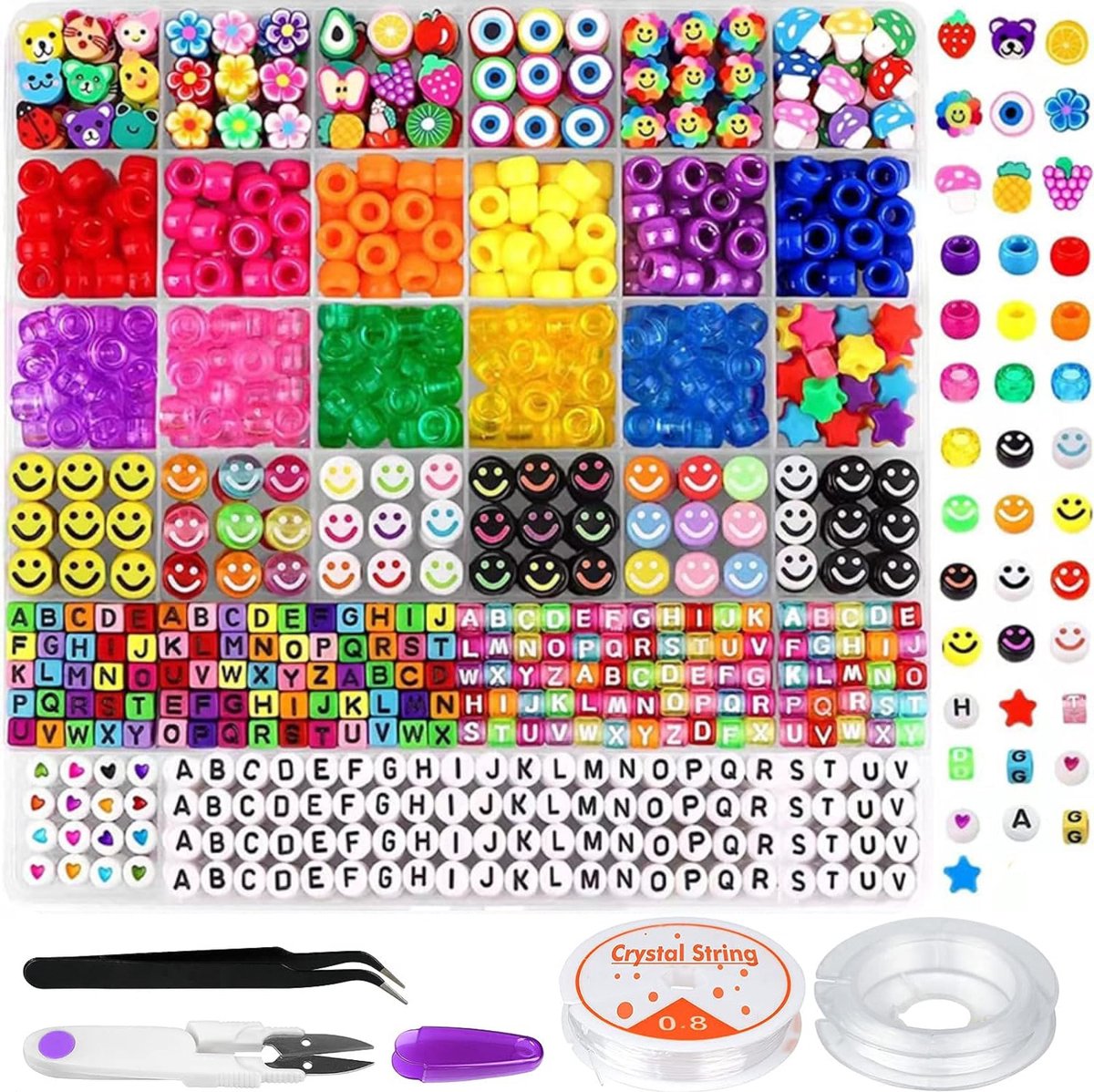 Equivera Armbandjes Maken Set Meisjes - Knutselset Meisjes - Knutselset voor Meisjes - Knutselset Meiden - Sieraden Maken Meisjes - Armbandjes Maken Meisjes - Cadeautip voor uw kind