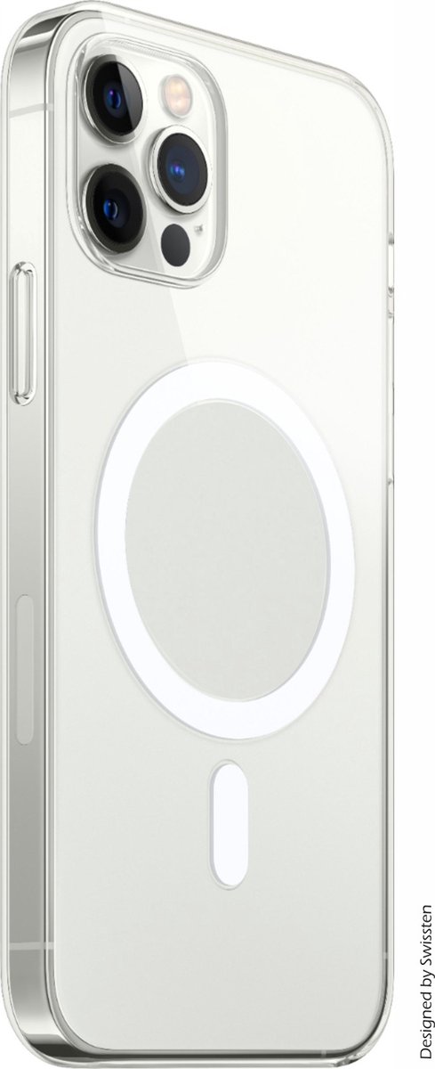 Swissten Hoesje met Magnetische Ring - Geschikt voor iPhone 15 Pro - Siliconen - Transparant