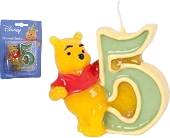 Disney bougie anniversaire winnie l'ourson n°5 | bol.com