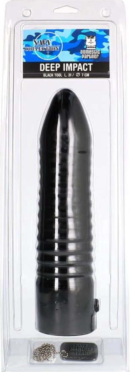 Goedkoopste Domestic Partner Deep Impact - Butt Plug black
