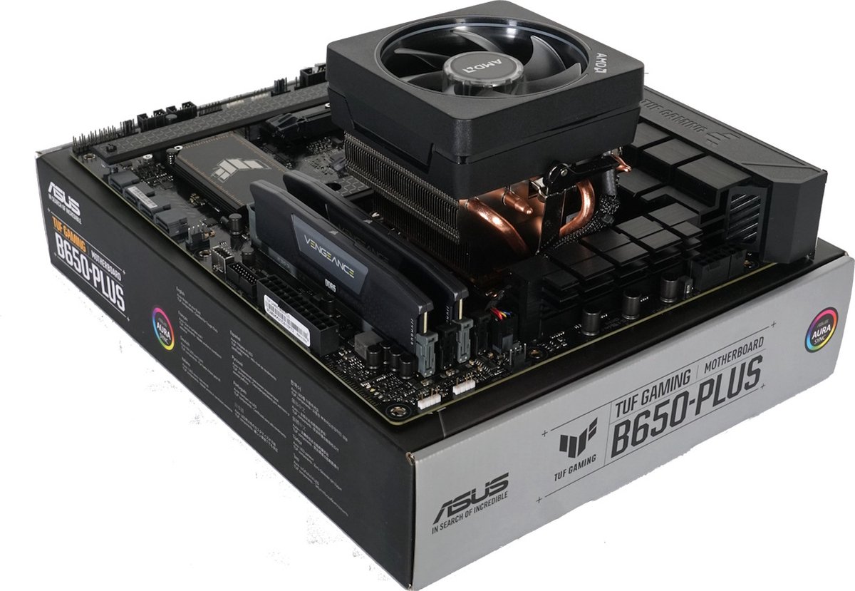 Azerty Upgradekit ASUS 7700 - Upgradekit - AMD Ryzen 7 7700 - ASUS TUF Gaming B650-Plus - 32 GB Corsair 5600 Mhz CL36 DDR5
