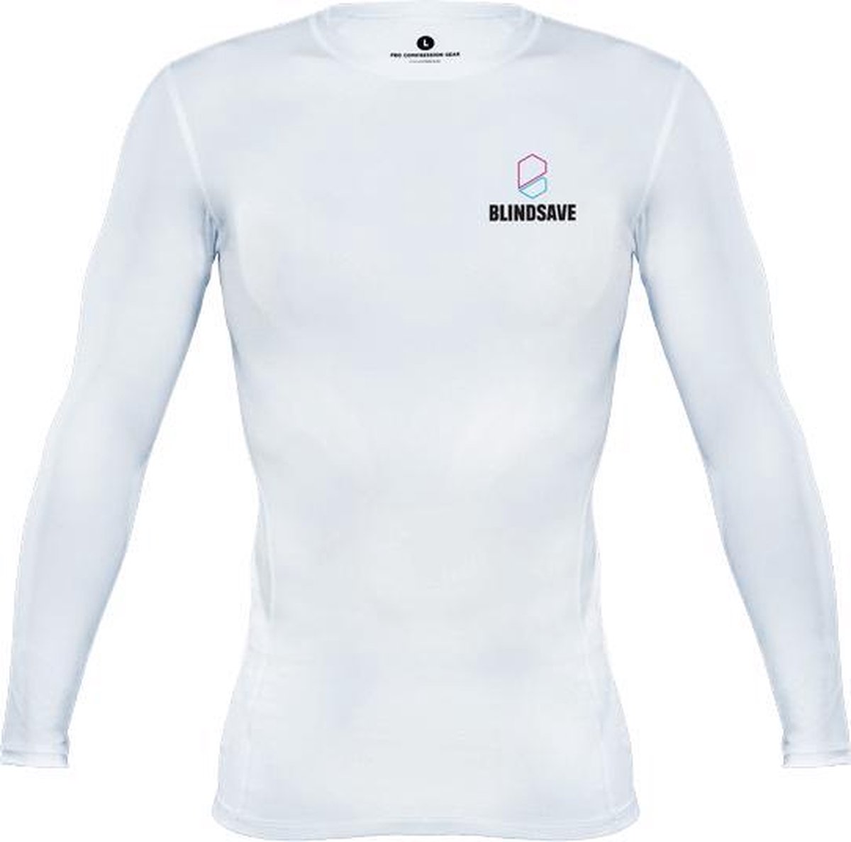 BLINDSAVE Compressie Shirt - Wit - Lange mouwen - L