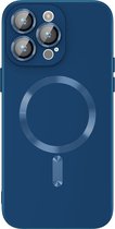 iPhone 12/12 Pro Hoesje Backcover - Blauw - iPhone 12/12 Pro case - hoesje iPhone 12/12 Pro draadloos laden - Blauw - GSMNed Hoesje - New Model