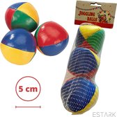 ESTARK® Balles de jonglage professionnelles - Ø 5cm - Set 3 pièces Haute Qualité - Set de balles de jonglage - Balles de jonglage - Balles de cirque - 3 x Balles de jonglage - Avec sac de rangement - Balles de jonglage 5cm