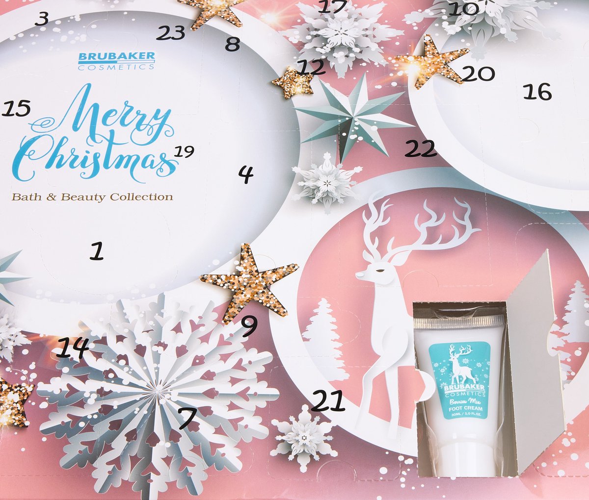 BRUBAKER Cosmetics Beauty Adventskalender 2026 - de XXL Wellness Kerstkalender voor Dames - 24 x Lichaamsverzorging Producten & Spa Accessoires - Roze – foto 6