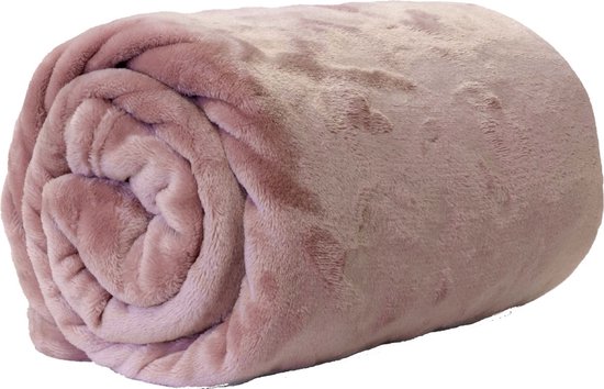 Unique Living - Enzo plaid 130x180cm Old Pink