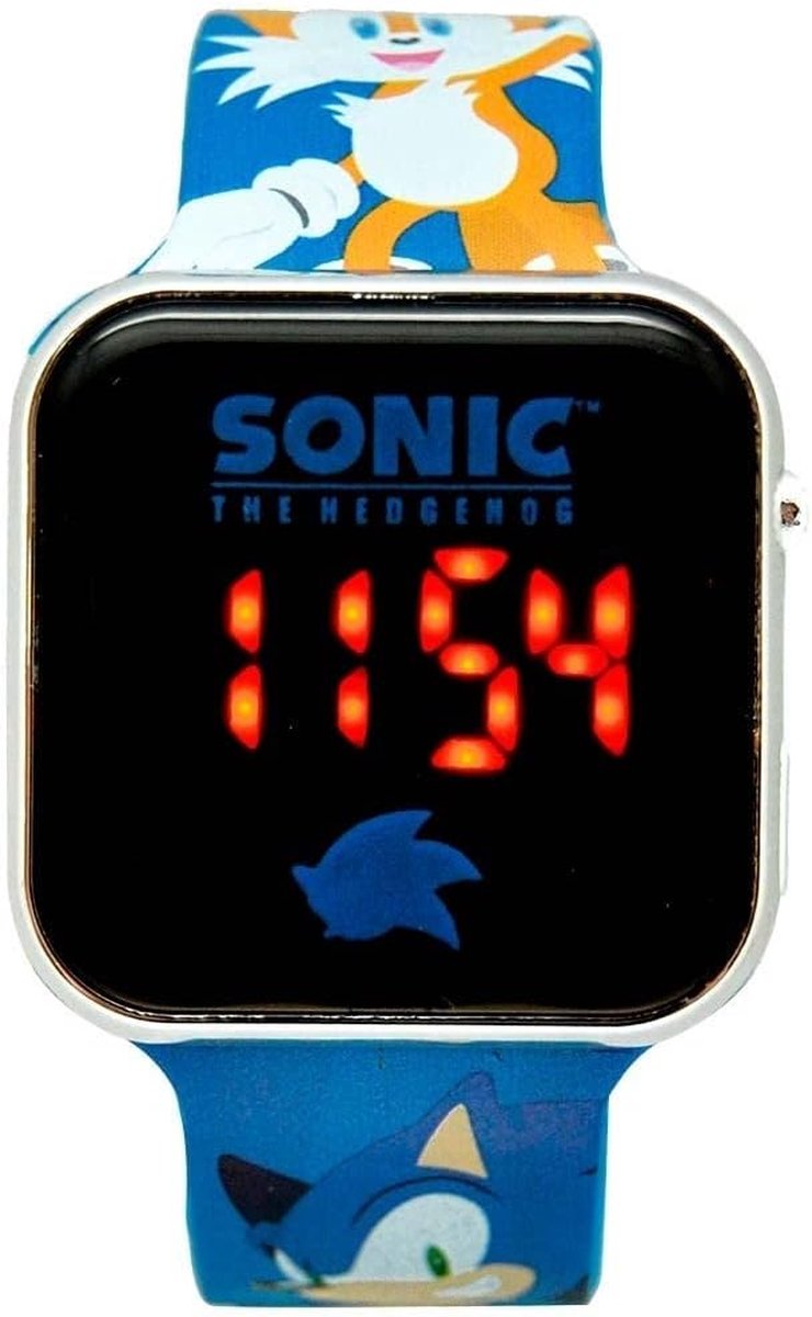 Accutime - LED Watch Sonic - Kinderhorloge Met LED Display Voor Datum en Tijd - Blauw