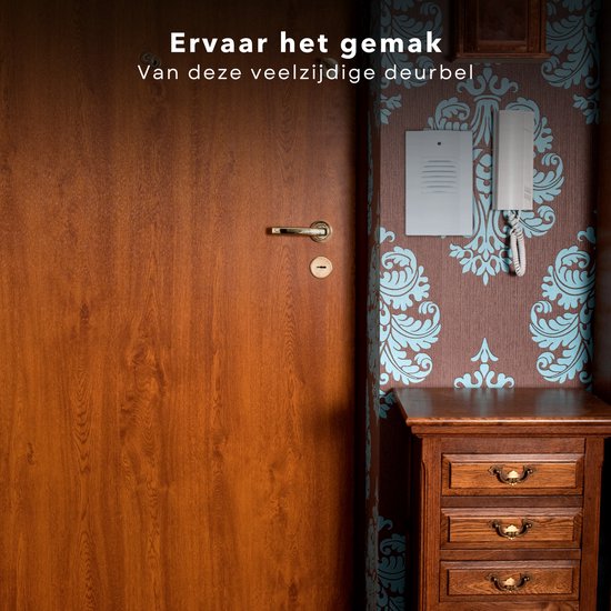 Draadloze Deurbel - 16 Geluiden - 30m Bereik - 14x9,5x4cm - Op Batterijen - Inclusief EBOOK — afbeelding 3