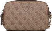 Guess Noelle Crossbody Camera Schoudertassen Dames - Beige - Maat ONESIZE