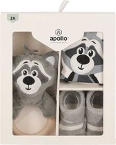 Apollo Baby's Giftbox Wasbeer - Kraamcadeau - Babyshower - Baby sokken