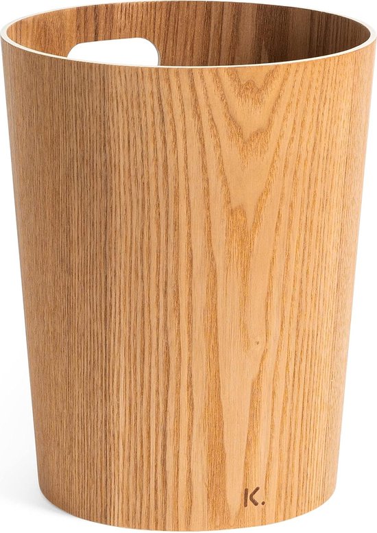 Poubelle en bois véritable | Poubelle moderne en bois pour bureau, chambre  d'enfant,... | bol