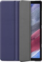 Samsung Galaxy Tab A7 Lite 8.7 (2021) Bookcase hoesje - Just in Case - Effen Donkerblauw - Kunstleer