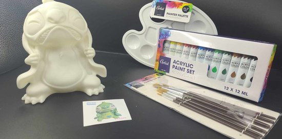 Paint Money Box - Peignez votre eigen figurine de tirelire - Ensemble complet de peinture Acryl - Figure 56