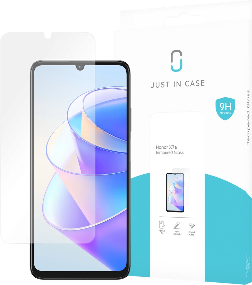 Just in Case screenprotector geschikt voor Honor X7a - Screenprotector Gehard Glas