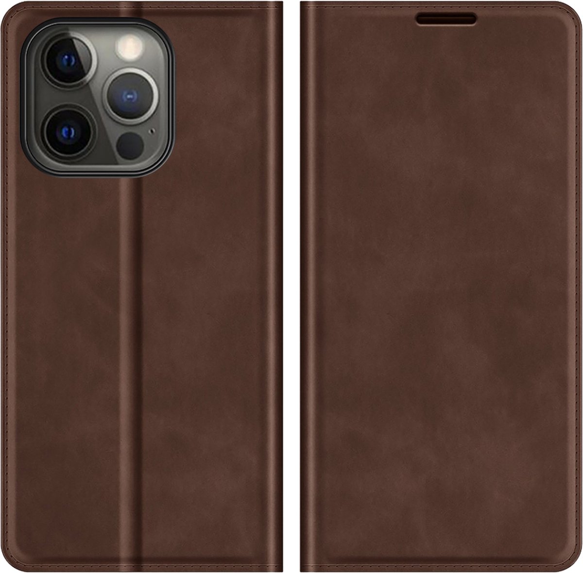 Just in Case hoesje geschikt voor iPhone 13 Pro- Bruin