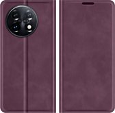OnePlus 11 Magnetic Wallet Case - Purple