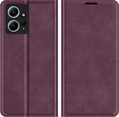 Xiaomi Redmi Note 12 4G Magnetic Wallet Case - Purple