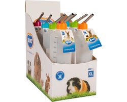 Duvoplus - Voerbak - Knaagdier - Drinkfles Plastiek Kleine Dieren Xl - 600ml - Display - 1st