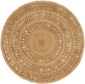 The Living Store Tapis en Jute Tressé - 90 cm - 2700 g/m² - Ton Jute Naturel