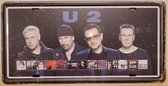 Panneau mural en métal de License du groupe U2