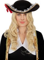 Funidelia | Piratenhoed Voor voor vrouwen â–¶ Zeerover, Boekanier - Accessoires voor Volwassenen, kostuum accesoires - Zwart