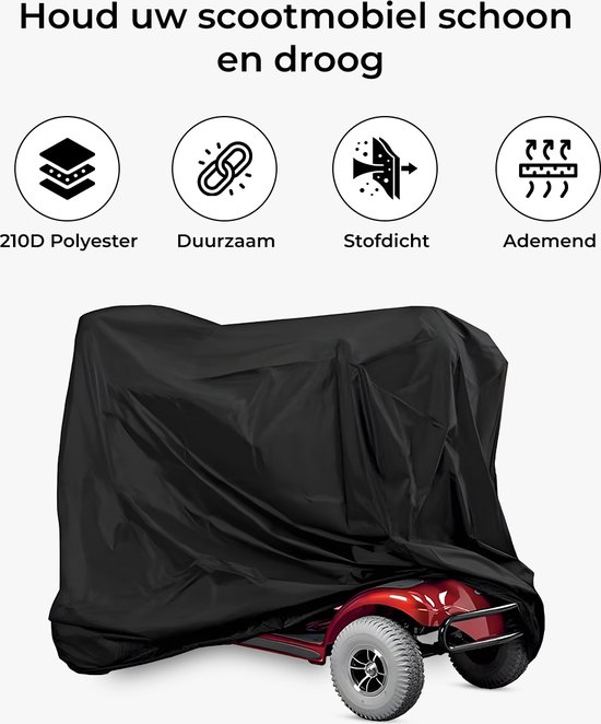 MaxAwe 140 x 66 x 91 cm elektrisch mobiel afdekzeil, waterdichte