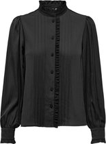 Only Blouse Onlsara Haylee Ls Pleat Shirt Wvn 15308453 Black Dames Maat - XS