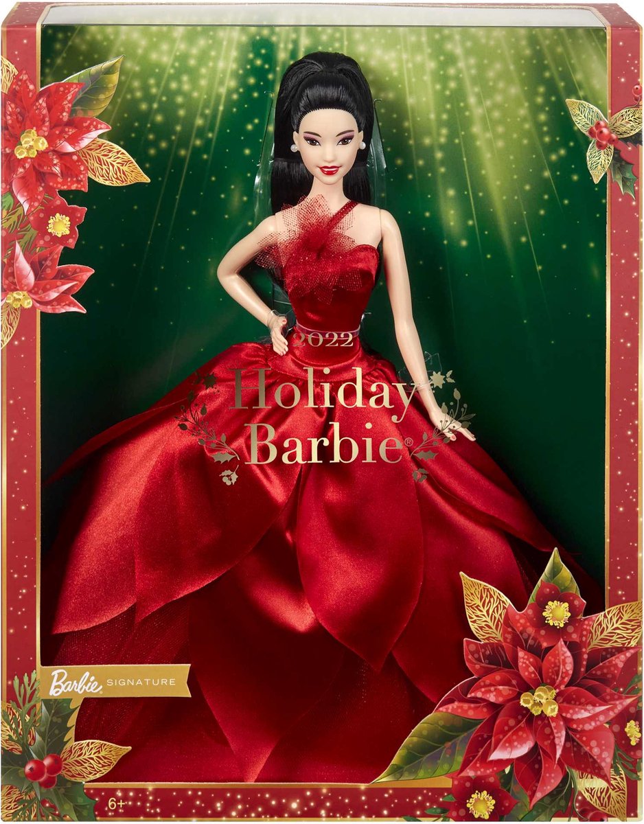 Hallmark Décoration de Noël souvenir 2022 Poupée Barbie noire