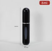 Parfum verstuiver - to go - mini parfum navulbaar - Zwart - 8ml