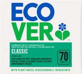 Ecover Vaatwastabletten CLASSIC 70 Stuks - Ecologisch & Verwijdert Aangekoekte Resten - Citroen & Limoen Geur