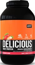 QNT Delicious Whey|Protéine Protéine en poudre|Shake protéiné|2,2 kg|Fraise
