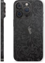 iPhone 15 Skin Pro Camouflage Zwart - Camo - 3M Sticker
