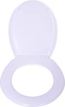 VEROSAN Duroplast toiletbril, met softclose-mechanisme voor geruisloos sluiten, aangenaam zitcomfort, max. draagvermogen tot 150 kg, D-vorm wit