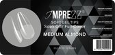 IMPREZZ® Soak Off Soft Gel Tips Medium Almond | inhoud 550 stuks - 12 verschillende maten | Full Cover