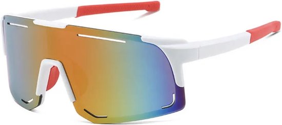 Lunettes de soleil de cyclisme et de sport - Lunettes de sport polarisées - pour les sports de outdoor, Vélo, Course à pied, Escalade, Pêche, Golf - Wit, Rouge