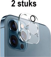 Camera lens protector geschikt voor iPhone 15 Pro / 15 Pro Max - Screenprotector voor Cameralens - Glasplaatje voor Bescherming van de Lens - Set van 2