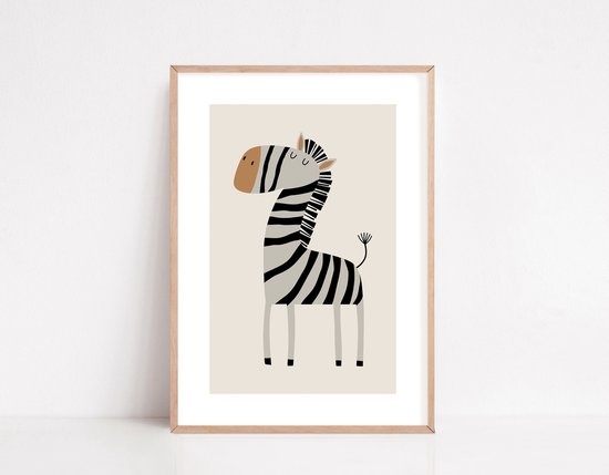 No Filter - Affiches Bébé Safari Animaux - 6 pièces - 21x30 cm (A4) - Ensemble d'affiches - Affiches Chambre de bébé/ chambre d'enfant - décoration murale