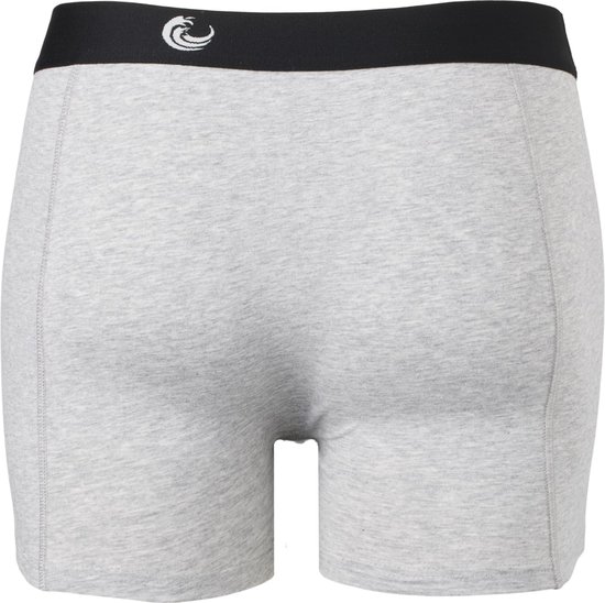 Vinnie-G Boxers 2-pack Grey Melange/Black - Taille XL - Sous-vêtements Homme Grijs - Geen d'étiquettes irritantes - Sous-vêtements homme en Katoen